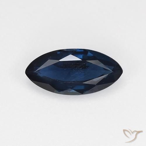 0.72ct Natural Azul da meia noite Safira, Marquesa, VVS-VS