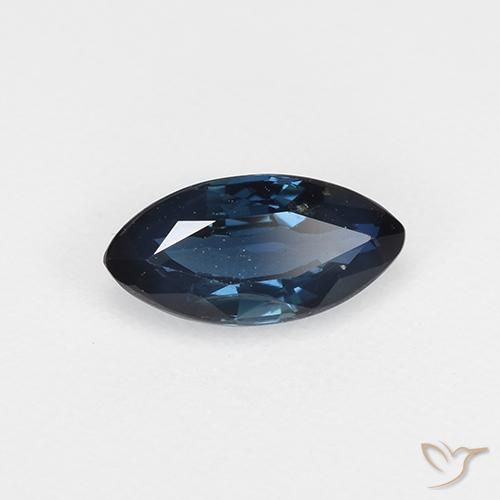 Safira Azul escuro Natural 0.67ct, Marquesa, VVS-VS
