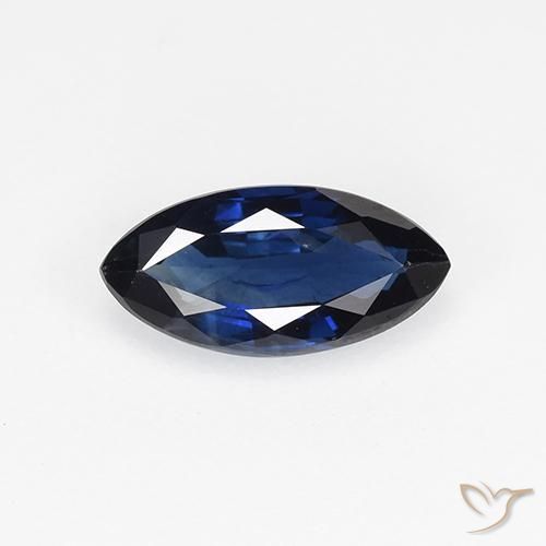 0.67ct Natural Crepúsculo Azul Safira, Marquesa, VVS-VS