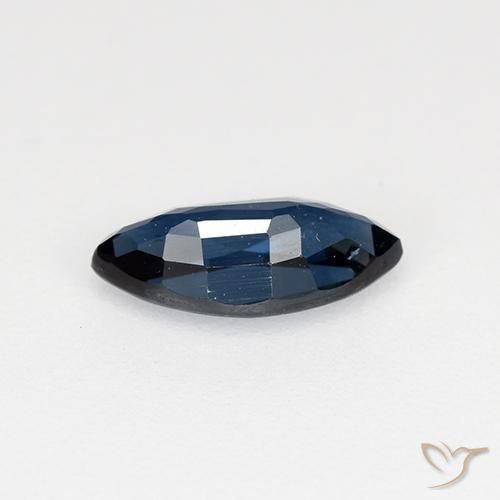 Safira Azul escuro Natural 0.69ct, Marquesa, VVS-VS
