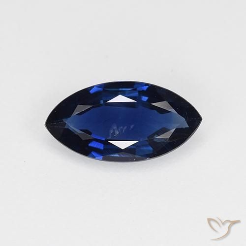 0.63ct Natural Crepúsculo Azul Safira, Marquesa, VVS-VS