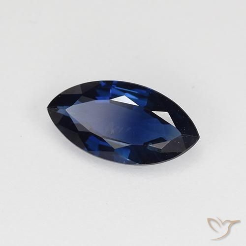 Safira Crepúsculo Azul Natural 0.63ct, Marquesa, VVS-VS