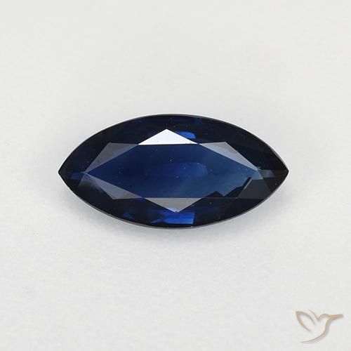 0.67ct Natural Crepúsculo Azul Safira, Marquesa, VVS-VS