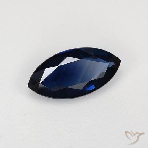 Safira Crepúsculo Azul Natural 0.67ct, Marquesa, VVS-VS