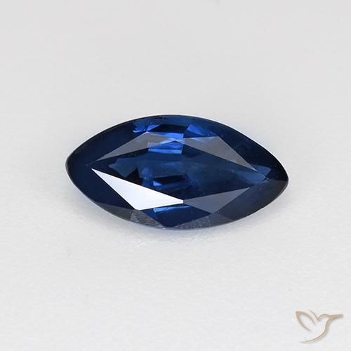 0.71ct Natural azul real Safira, Marquesa, VS