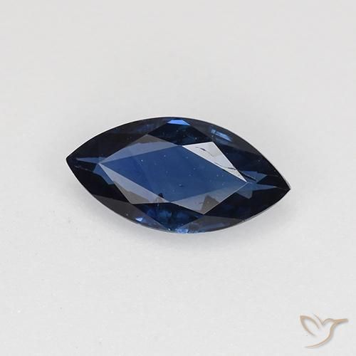 0.64ct Natural Azul profundo Safira, Marquesa, VS