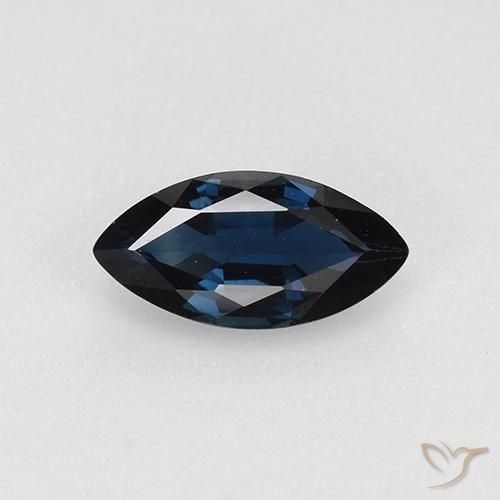 0.62ct Natural Noite azul Safira, Marquesa, VVS
