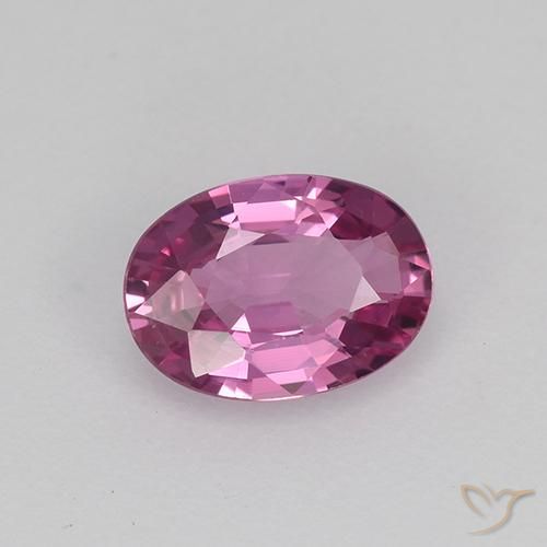 Safira roxo médio Natural 0.69ct, oval, VVS