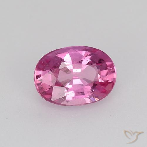 Safira roxo avermelhado Natural 0.80ct, oval, VVS