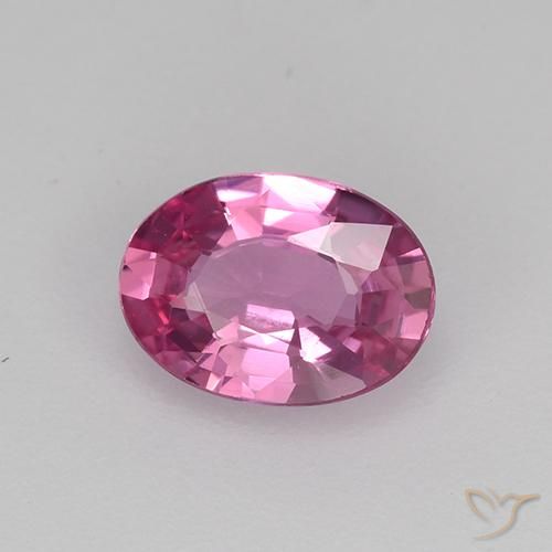 Safira roxo médio Natural 0.67ct, oval, VVS