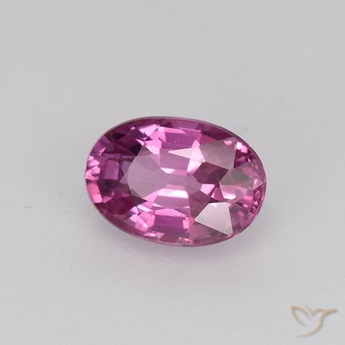 Safira roxo avermelhado Natural 0.71ct, oval, VVS