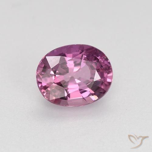 Safira roxo médio Natural 0.72ct, oval, VVS-VS