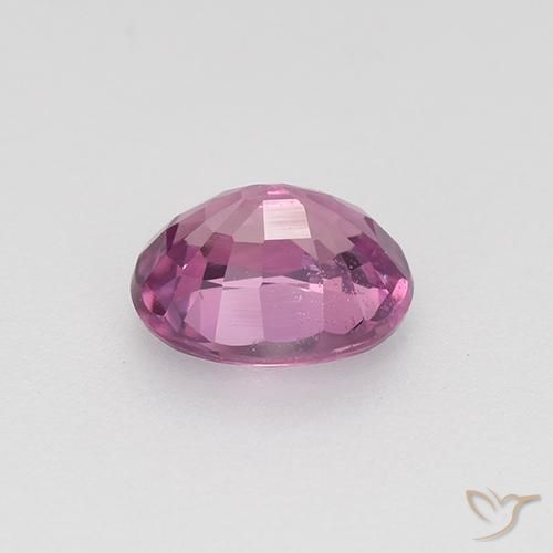 Safira roxo médio Natural 0.72ct, oval, VVS-VS