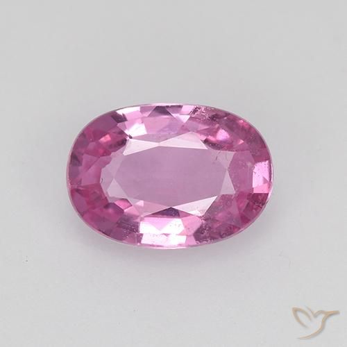0.70ct Natural Roxo Real Rosa Safira, oval, VVS-VS