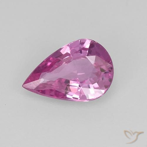 0.64ct Natural Sangria Profunda Safira, Formato de pêra, VVS-VS