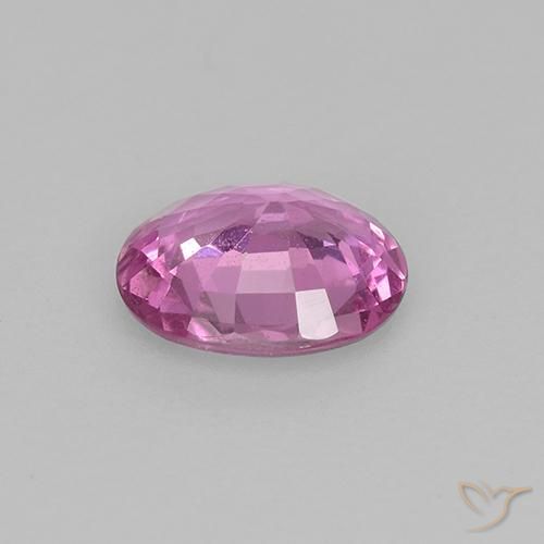 Safira Rosa escuro Natural 0.63ct, oval, VVS-VS