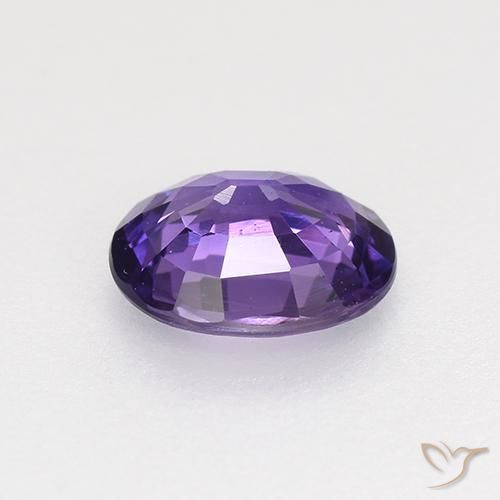 Safira Violeta médio-escuro Natural 0.74ct, oval, VVS-VS