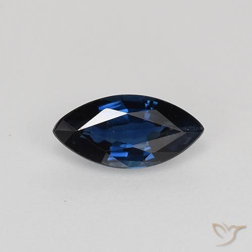 0.64ct Natural Crepúsculo Azul Safira, Marquesa, VVS