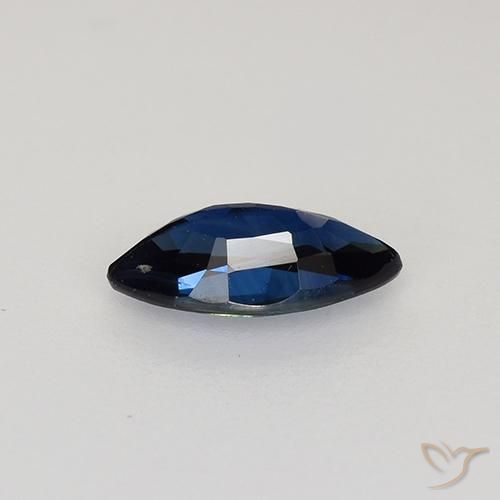 Safira Crepúsculo Azul Natural 0.64ct, Marquesa, VVS