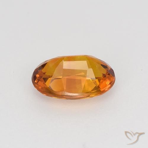 Safira Laranja Profundo Natural 0.77ct, oval, VVS