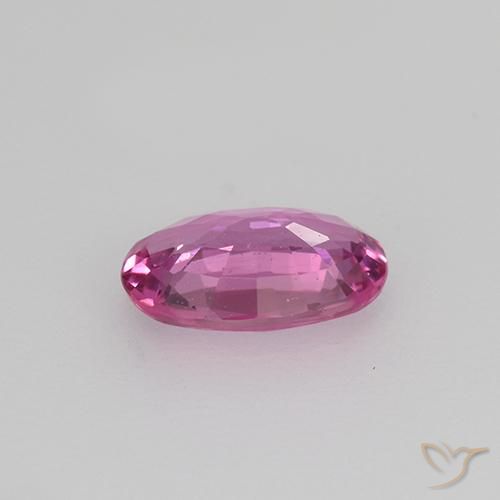 Safira rosa médio Natural 0.57ct, oval, VVS-VS