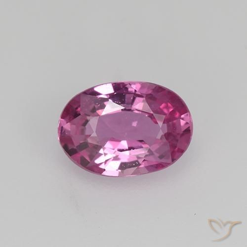 0.68ct Natural rosa médio Safira, oval, VVS-VS