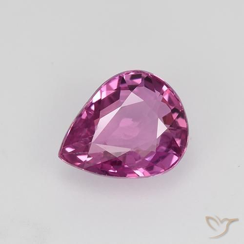0.97ct Natural Magenta Safira, Formato de pêra, VVS-VS