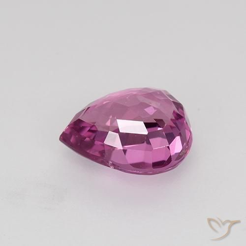 Safira Magenta Natural 0.97ct, Formato de pêra, VVS-VS