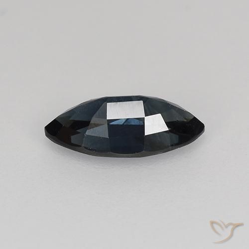 Safira Azul escuro Natural 0.69ct, Marquesa, VVS-VS