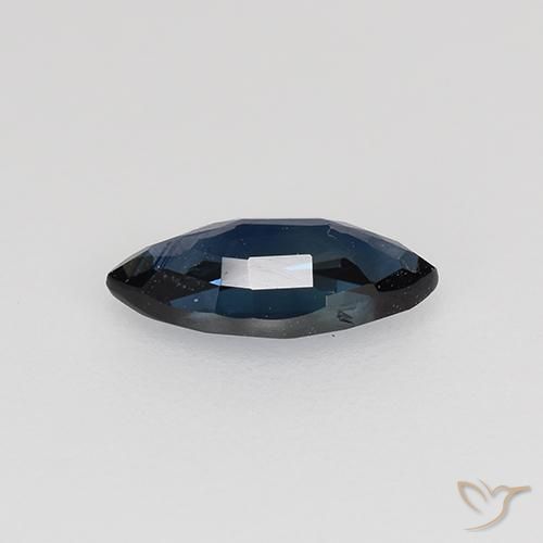 Safira Noite azul Natural 0.58ct, Marquesa, VVS-VS