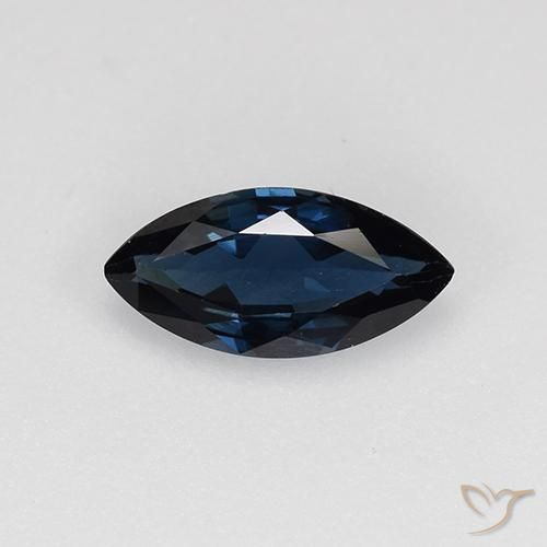 0.64ct Natural Noite azul Safira, Marquesa, VVS-VS, Photo A