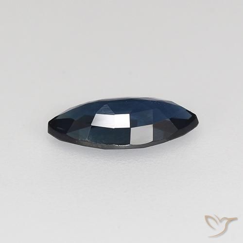 Safira Noite azul Natural 0.64ct, Marquesa, VVS-VS