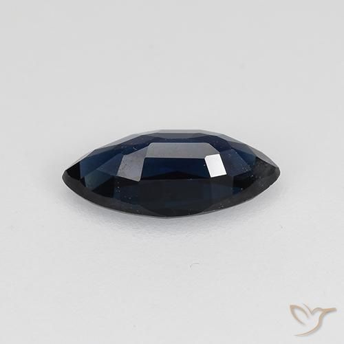 Safira Azul escuro Natural 0.70ct, Marquesa, VVS-VS
