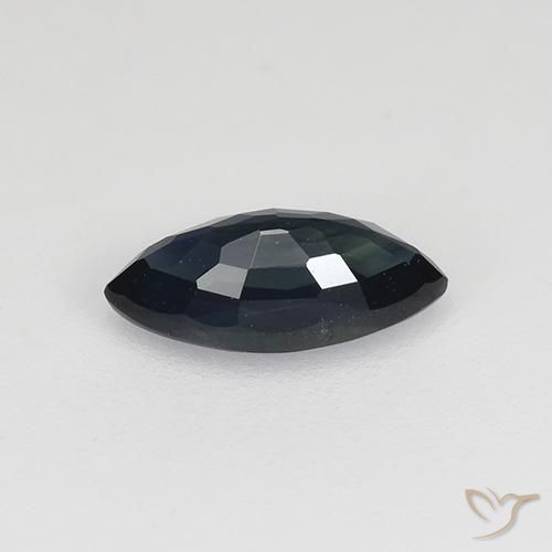 Safira Azul Escuro Natural 0.77ct, Marquesa, VVS-VS