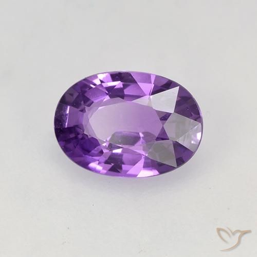 Safira Violeta Vívido Natural 0.78ct, oval, VVS