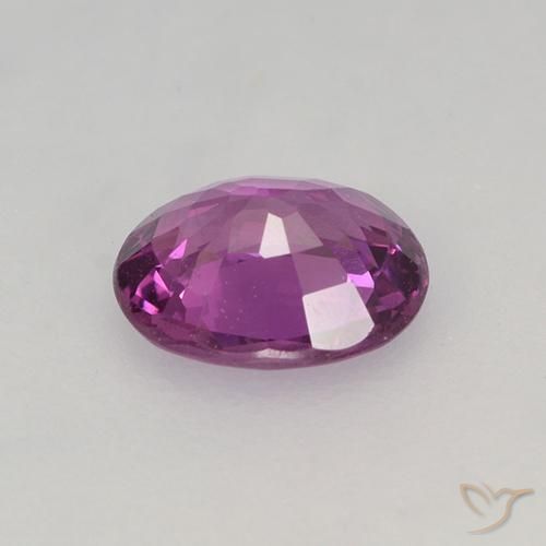 Safira Roxo Rosado Intenso Natural 0.68ct, oval, VVS