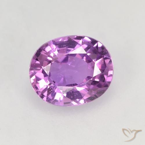 0.76ct Natural Violeta médio Safira, oval, VVS-VS