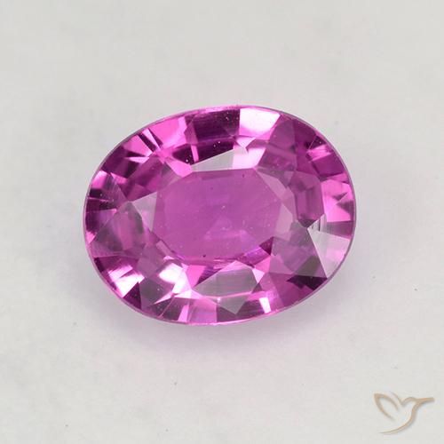 0.65ct Natural Roxo Rosa Safira, oval, VVS