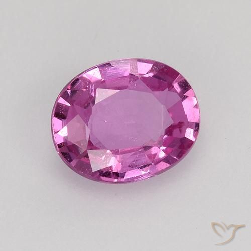 0.73ct Natural Roxo Real Rosa Safira, oval, VVS-VS