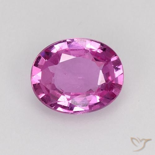 Safira Roxo Real Rosa Natural 0.73ct, oval, VVS-VS
