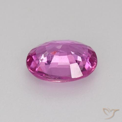 Safira Roxo Real Rosa Natural 0.73ct, oval, VVS-VS