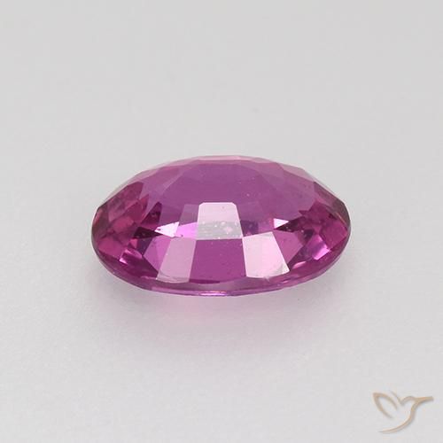 Safira Roxo médio-escuro Natural 0.85ct, oval, VVS-VS