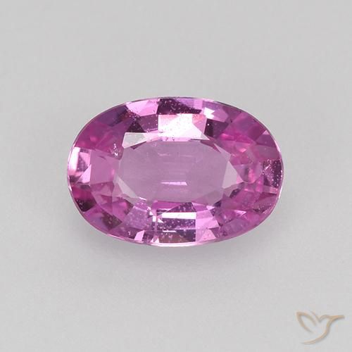 0.64ct Natural Roxo Rosado Profundo Safira, oval, VVS-VS