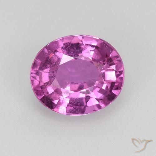 0.80ct Natural Roxo médio-escuro Safira, oval, VS