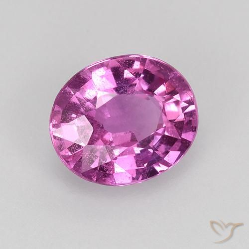 Safira Roxo médio-escuro Natural 0.80ct, oval, VS