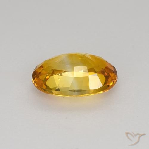 Safira Laranja-Ouro Natural 0.92ct, oval, VS