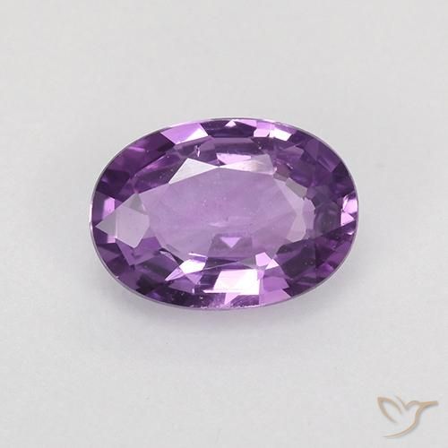 0.76ct Natural Violeta médio Safira, oval, VVS-VS