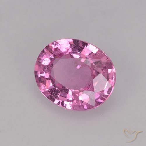 Safira Roxo Real Rosa Natural 0.78ct, oval, VS