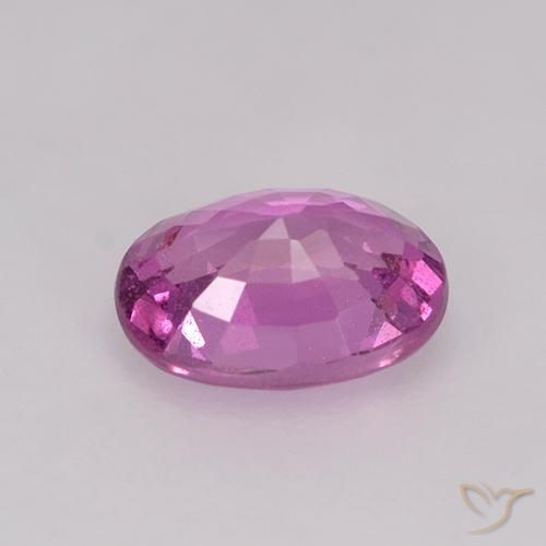 Safira Roxo rosado Natural 0.86ct, oval, VS