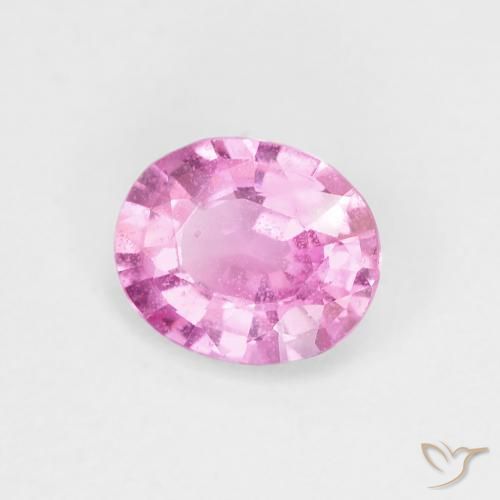Safira Rosa quente Natural 0.68ct, oval, VS